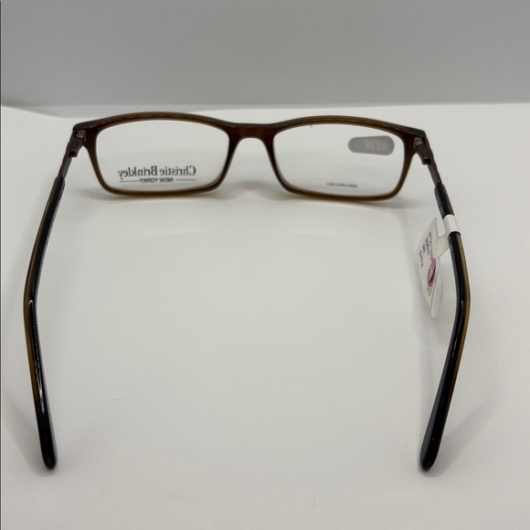 Christie Brinkley NEW YORK brown gem eyeglasses demo frame 52-16-135 - Picture 5 of 13